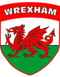 White Wrexham FC Retro Style Football Club Soccer T-Shirt