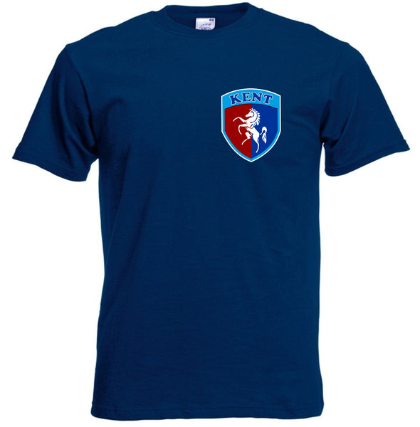 Youth Kids Navy Kent Cricket T-Shirt