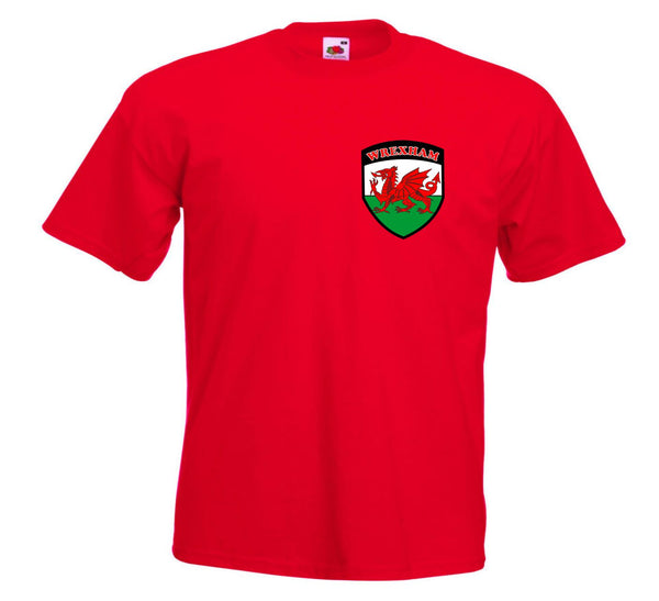 Youth Kids Wrexham Dragon Crest Football T-Shirt