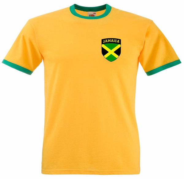 Jamaica Retro Style Football Soccer Cricket Supporters T-Shirt
