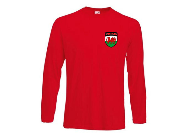 Wrexhan FC Football Long Sleeve T-Shirt - Sizes Small to 3XL