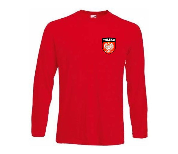Poland Polish Football Long Sleeve T-Shirt - Sizes Small to 3XL