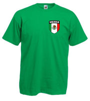 Kids Mexico Mexican Flag Soccer Football T-Shirt - Sizes 3/4 to 12/13