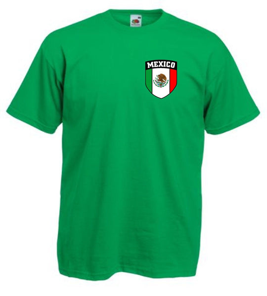 Mexico Mexican Flag Soccer Football T-Shirt - Sizes Small to 3XL