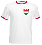 Hungary Magyar Retro Style White Football Soccer T-Shirt