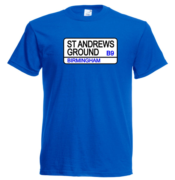 Kids Birmingham City FC St Andrews Street Sign Football Club T-Shirt